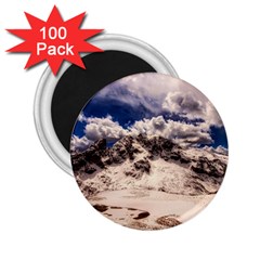 Italy Landscape Mountains Winter 2 25  Magnets (100 Pack) 