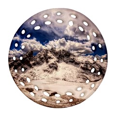 Italy Landscape Mountains Winter Round Filigree Ornament (two Sides) by BangZart