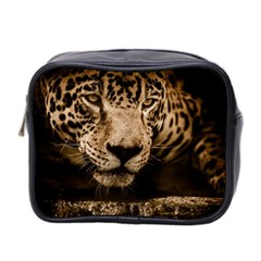 Jaguar Water Stalking Eyes Mini Toiletries Bag 2-side by BangZart