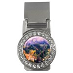 Landscape Fog Mist Haze Forest Money Clips (CZ)  Front