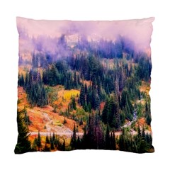 Landscape Fog Mist Haze Forest Standard Cushion Case (one Side) by BangZart