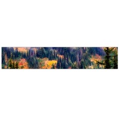 Landscape Fog Mist Haze Forest Large Flano Scarf 