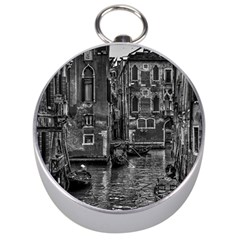 Venice Italy Gondola Boat Canal Silver Compasses