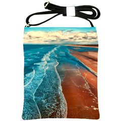 Sea Ocean Coastline Coast Sky Shoulder Sling Bags by BangZart