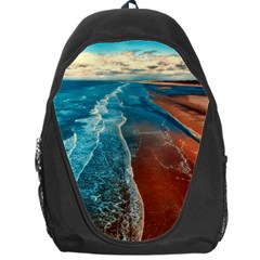 Sea Ocean Coastline Coast Sky Backpack Bag by BangZart