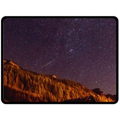 Italy Cabin Stars Milky Way Night Double Sided Fleece Blanket (large) 