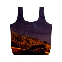 Italy Cabin Stars Milky Way Night Full Print Recycle Bags (m) 