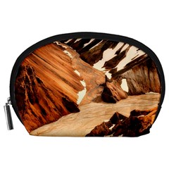 Iceland Mountains Snow Ravine Accessory Pouches (large) 