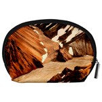Iceland Mountains Snow Ravine Accessory Pouches (Large)  Back
