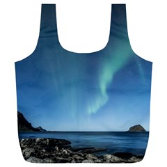 Aurora Borealis Lofoten Norway Full Print Recycle Bags (l) 