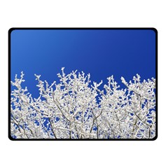 Crown Aesthetic Branches Hoarfrost Double Sided Fleece Blanket (small) 