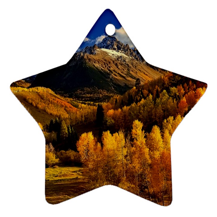 Colorado Fall Autumn Colorful Ornament (Star)