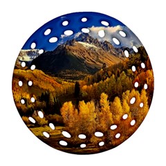 Colorado Fall Autumn Colorful Ornament (round Filigree) by BangZart