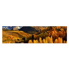 Colorado Fall Autumn Colorful Satin Scarf (oblong)