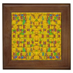 Rainbow Stars In The Golden Skyscape Framed Tiles by pepitasart