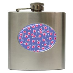 Roses And Roses Hip Flask (6 Oz) by jumpercat