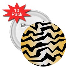 Polynoise Tiger 2 25  Buttons (10 Pack)  by jumpercat