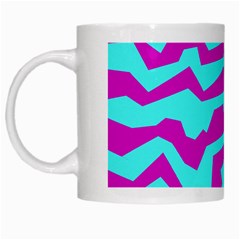 Polynoise Shock New Wave White Mugs by jumpercat