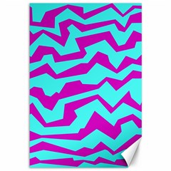 Polynoise Shock New Wave Canvas 12  X 18  