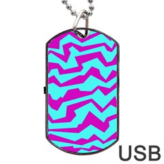 Polynoise Shock New Wave Dog Tag Usb Flash (one Side) by jumpercat