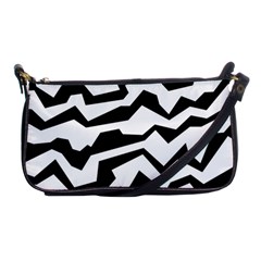 Polynoise Bw Shoulder Clutch Bags by jumpercat