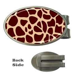 Animal Print Girraf Patterns Money Clips (oval) 