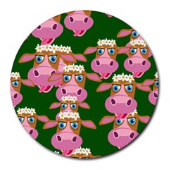 Seamless Tile Repeat Pattern Round Mousepads by BangZart