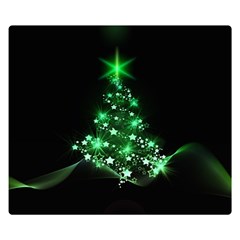 Christmas Tree Background Double Sided Flano Blanket (small)  by BangZart