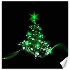 Christmas Tree Background Canvas 16  X 16   by BangZart