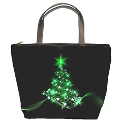 Christmas Tree Background Bucket Bags by BangZart