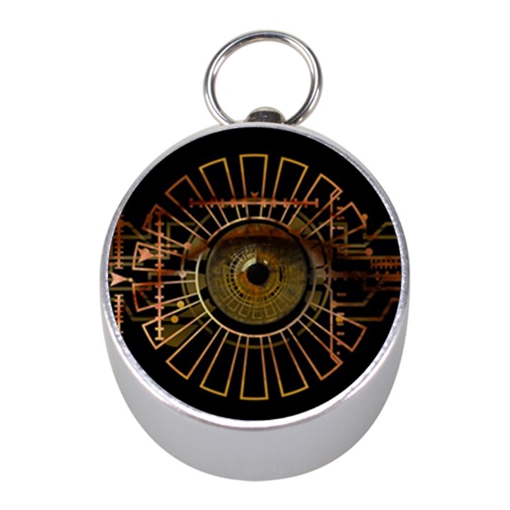 eye technology Mini Silver Compasses