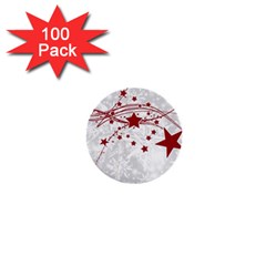 Christmas Star Snowflake 1  Mini Buttons (100 Pack)  by BangZart