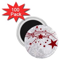 Christmas Star Snowflake 1 75  Magnets (100 Pack) 