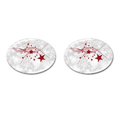 Christmas Star Snowflake Cufflinks (oval) by BangZart