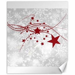 Christmas Star Snowflake Canvas 8  X 10  by BangZart