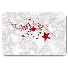 Christmas Star Snowflake Large Doormat  by BangZart