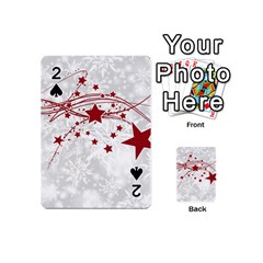 Christmas Star Snowflake Playing Cards 54 (mini)  by BangZart