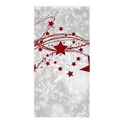 Christmas Star Snowflake Shower Curtain 36  X 72  (stall)  by BangZart