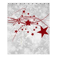 Christmas Star Snowflake Shower Curtain 60  X 72  (medium)  by BangZart