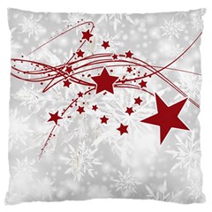 Christmas Star Snowflake Large Cushion Case (two Sides)