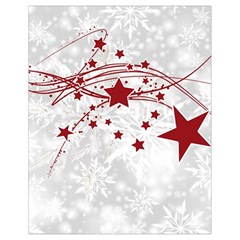 Christmas Star Snowflake Drawstring Bag (small)