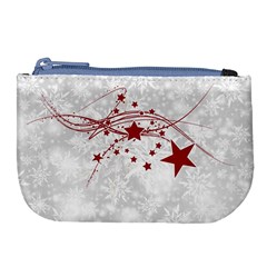 Christmas Star Snowflake Large Coin Purse by BangZart