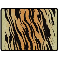 Animal Tiger Seamless Pattern Texture Background Double Sided Fleece Blanket (large) 