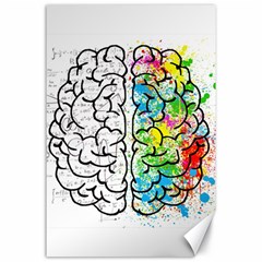 Brain Mind Psychology Idea Hearts Canvas 24  X 36 