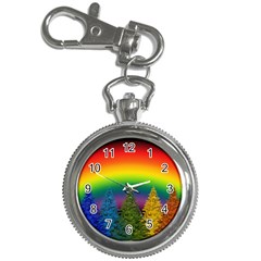 Christmas Colorful Rainbow Colors Key Chain Watches