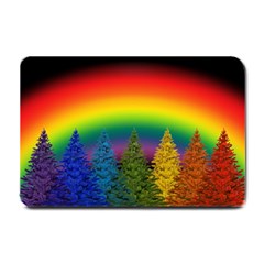 Christmas Colorful Rainbow Colors Small Doormat  by BangZart