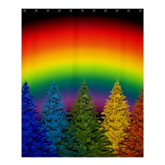 Christmas Colorful Rainbow Colors Shower Curtain 60  X 72  (medium)  by BangZart