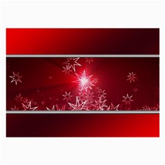 Christmas Candles Christmas Card Large Glasses Cloth (2-side)