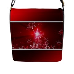 Christmas Candles Christmas Card Flap Messenger Bag (l) 