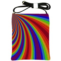 Abstract Pattern Lines Wave Shoulder Sling Bags by BangZart